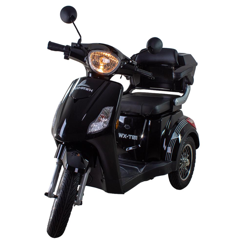 TRICICLO ELETRICO WEHAWK MODELO CF 800W BAT 60V 20AH 1 LUGAR