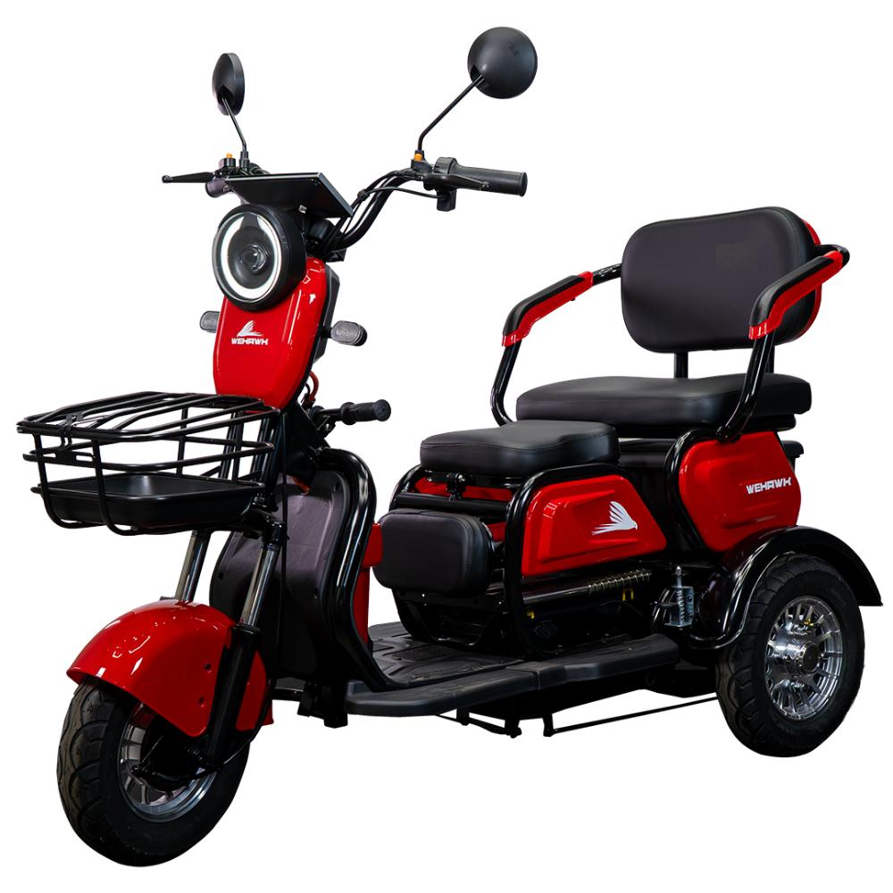 TRICICLO ELÉTRICO WX-T03 BATERIA CHUMBO 800W 48V 20Ah 3 LUGARES