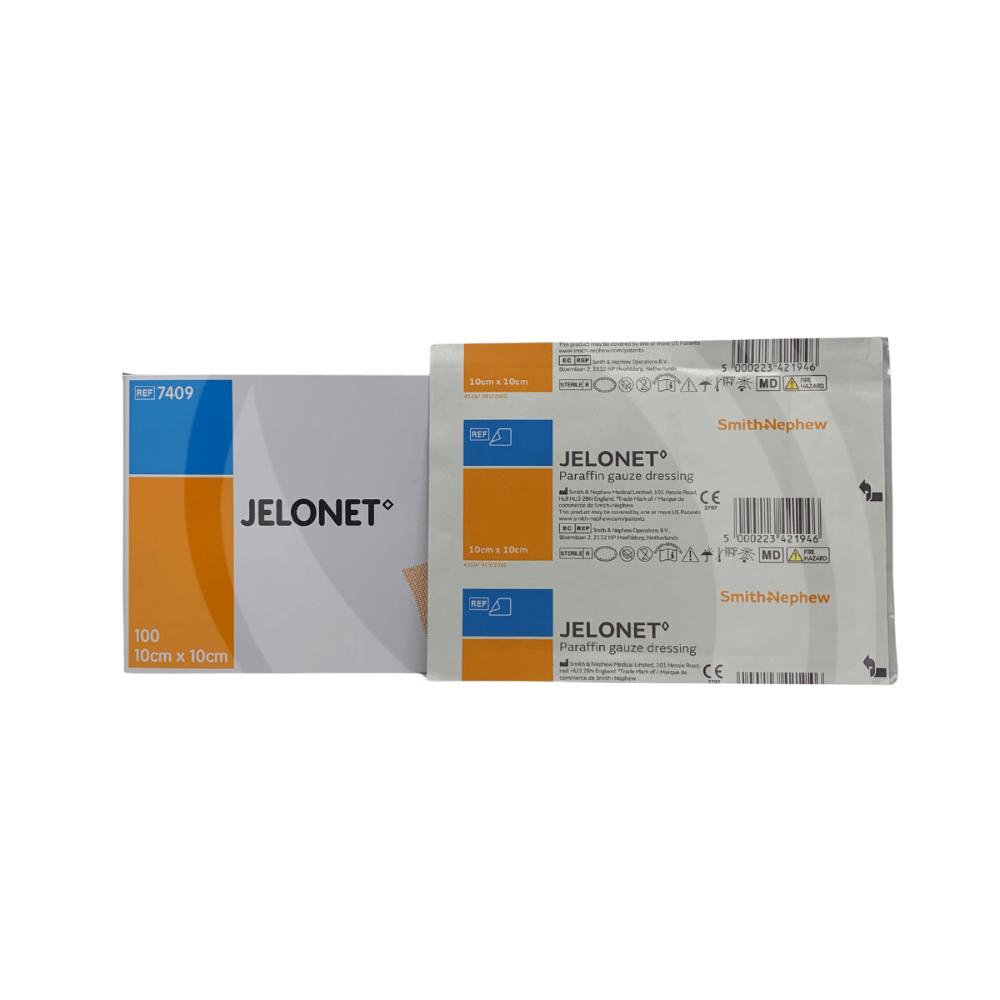 Curativo De Tela De Algodao Parafinada Jelonet 10X10 Cm