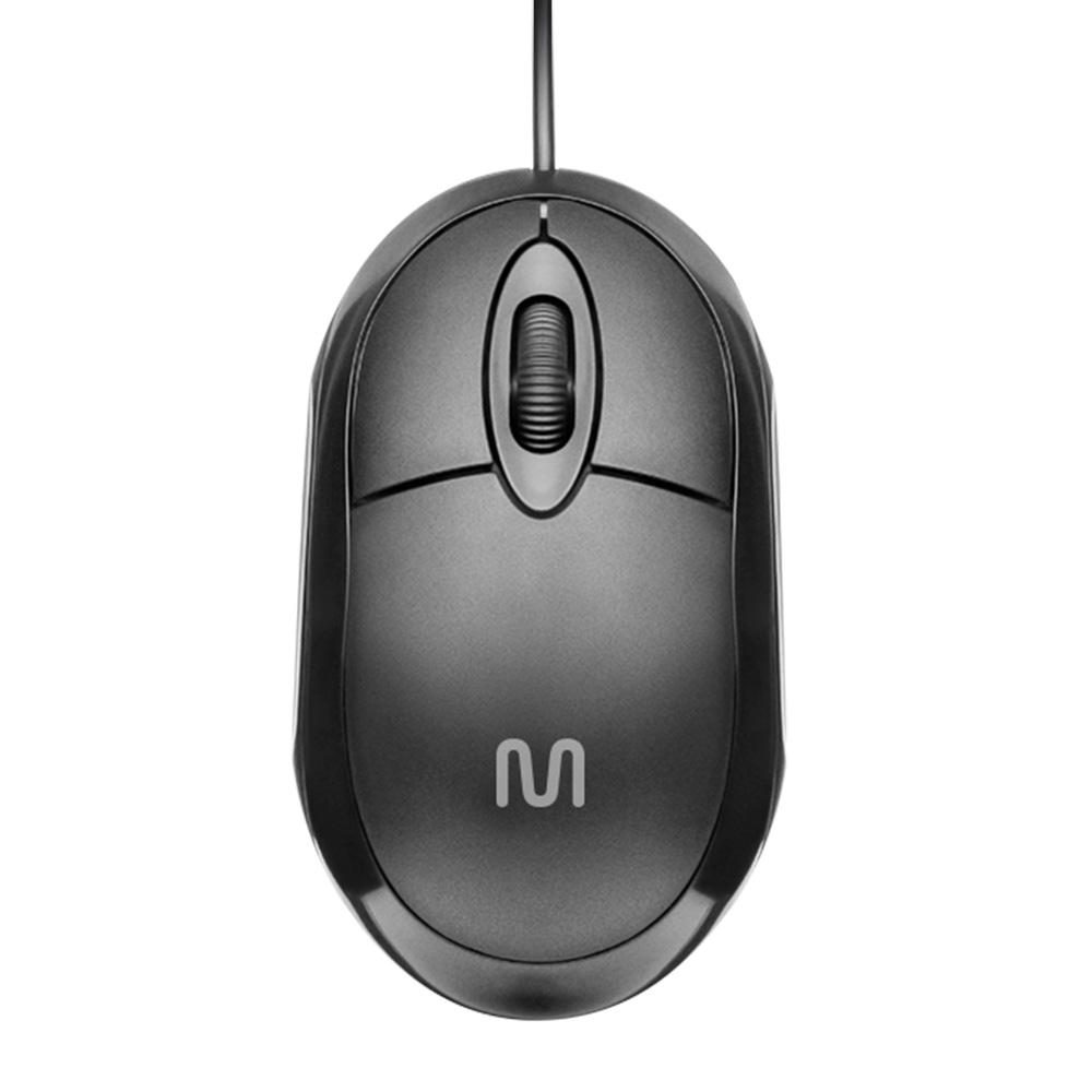 Mouse Optico Classic BOX USB 1200DPI Cabo 1M MO300 Preto