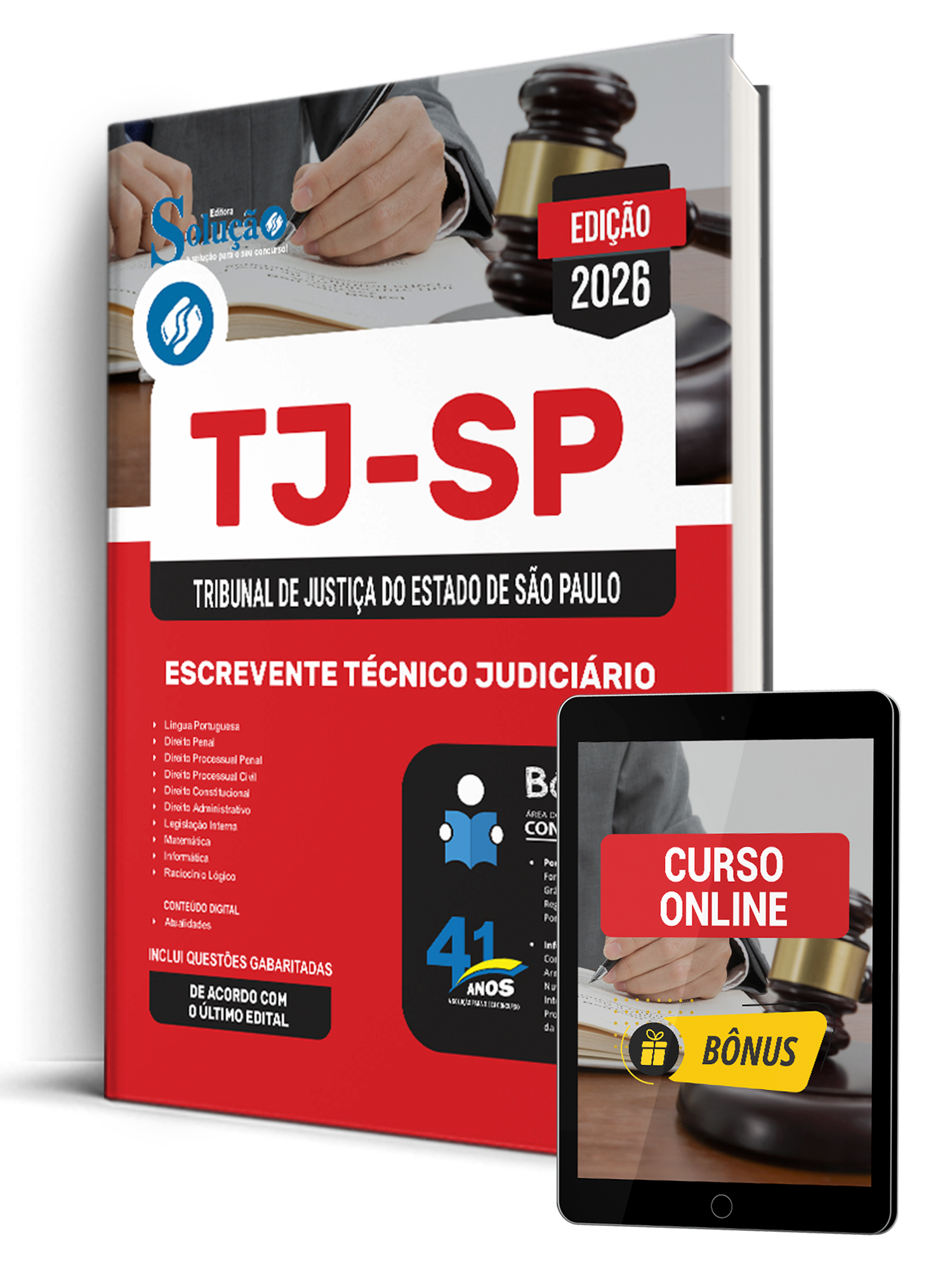 Apostila TJ-SP  - Escrevente Técnico Judiciário + Bônus