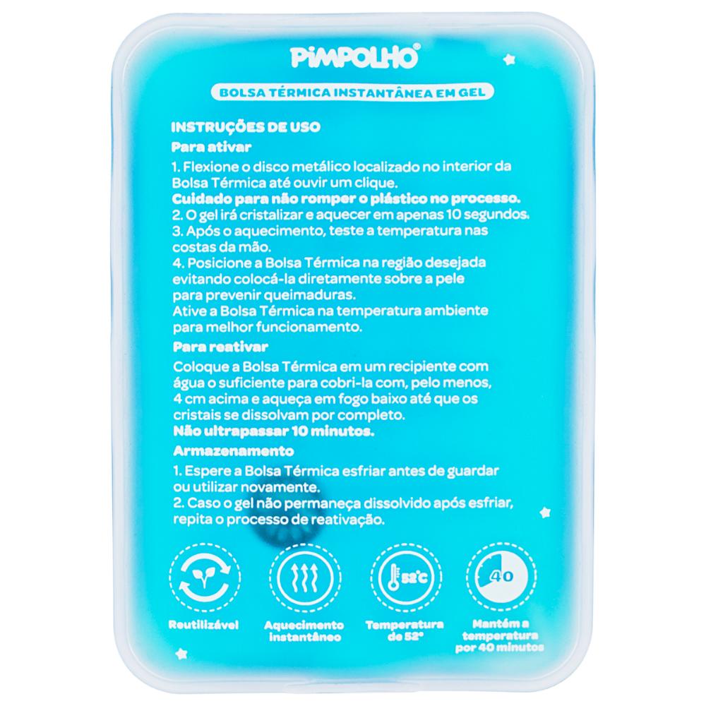 Bolsa Térmica Instantânea Em Gel Unissex Pimpolho - Azul