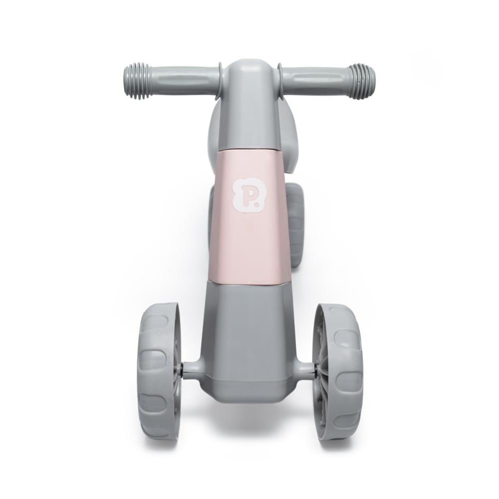 Bicicleta De Equilíbrio Infantil S/ Pedal 4 Rodas Pimpolho - ROSA
