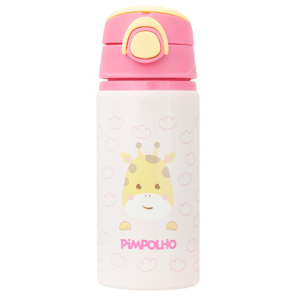 Garrafa De Alumínio Infantil 500ml Pimpolho BPA Free - ROSA
