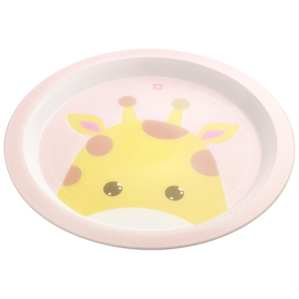 Prato Individual Girafa Leão Infantil BPA Free Pimpolho - ROSA