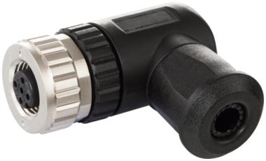 Conector M12 5 Polos 90° Terminais Parafuso