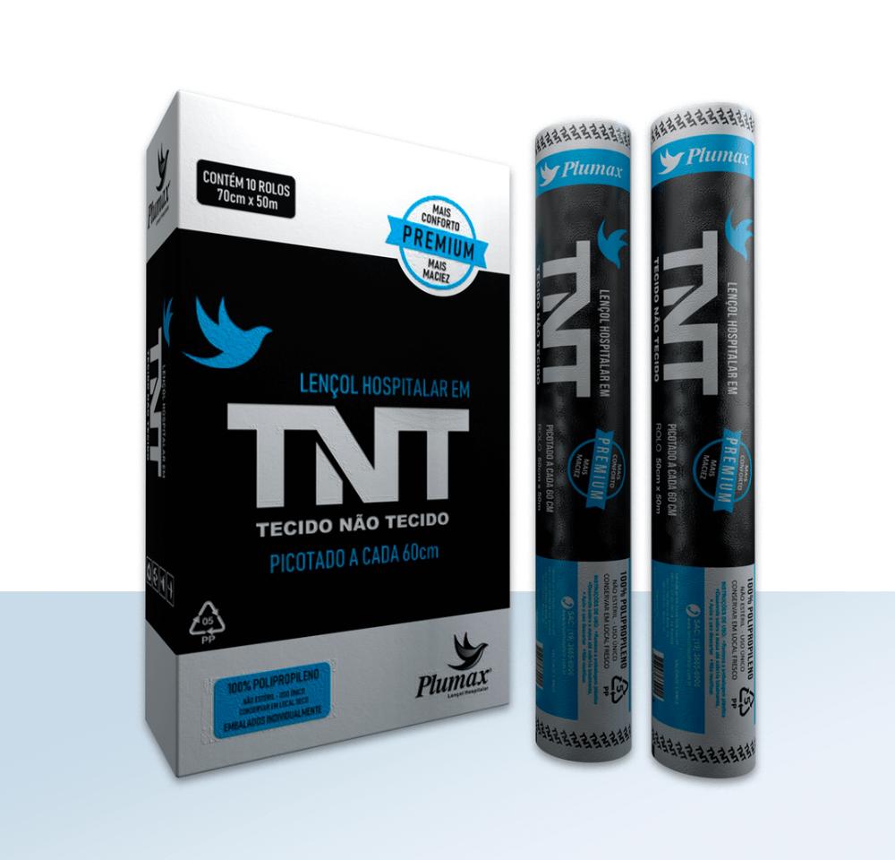 10 Rolos Lencol TNT Descartavel Para Maca Plumax 70x50 Cor Branco