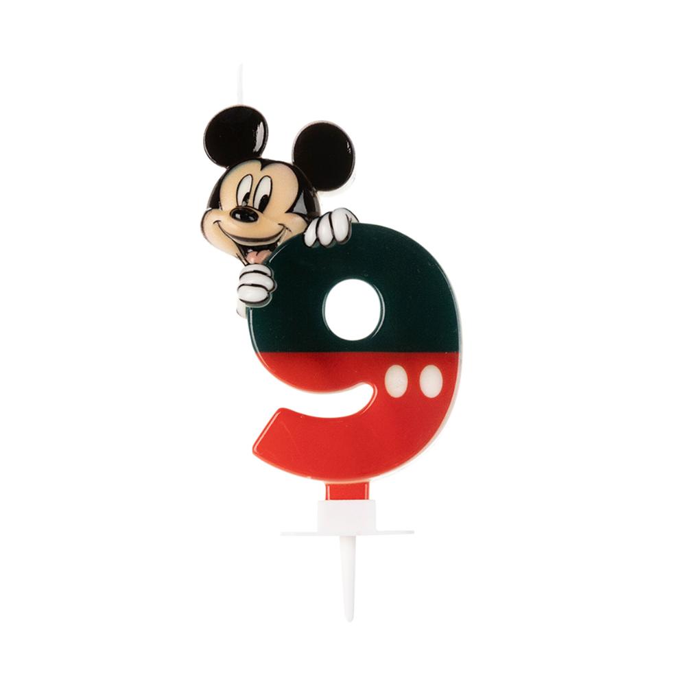 Vela Aniversário Mickey Numérica Temática Disney SilverFesta