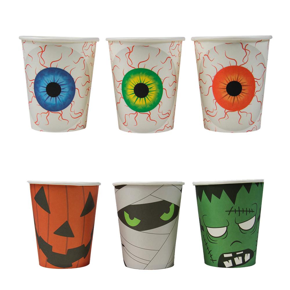Copo Descartável Halloween 270ml Com 10 Unidades Temáticos