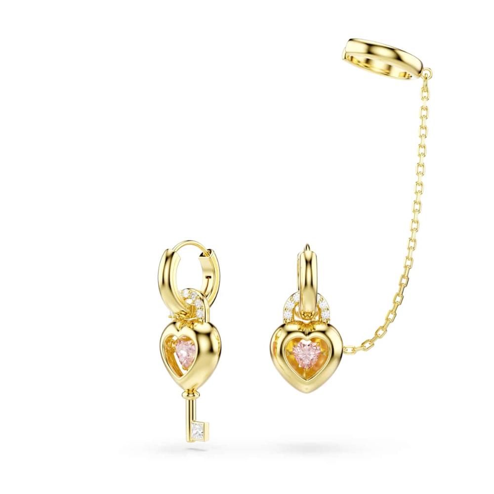 Brincos compridos com brinco cuff Idyllia Swarovski