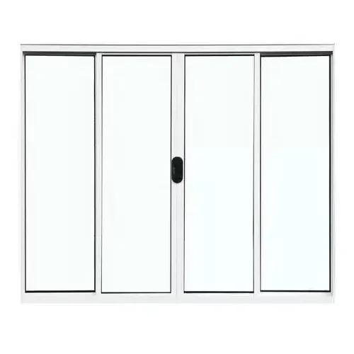 Janela Vitro 4 Folhas Alumínio Branco - Linha Eco