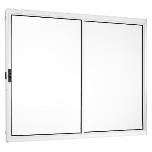 Janela Vitro 2 Folhas Alumínio Branco - Linha Eco