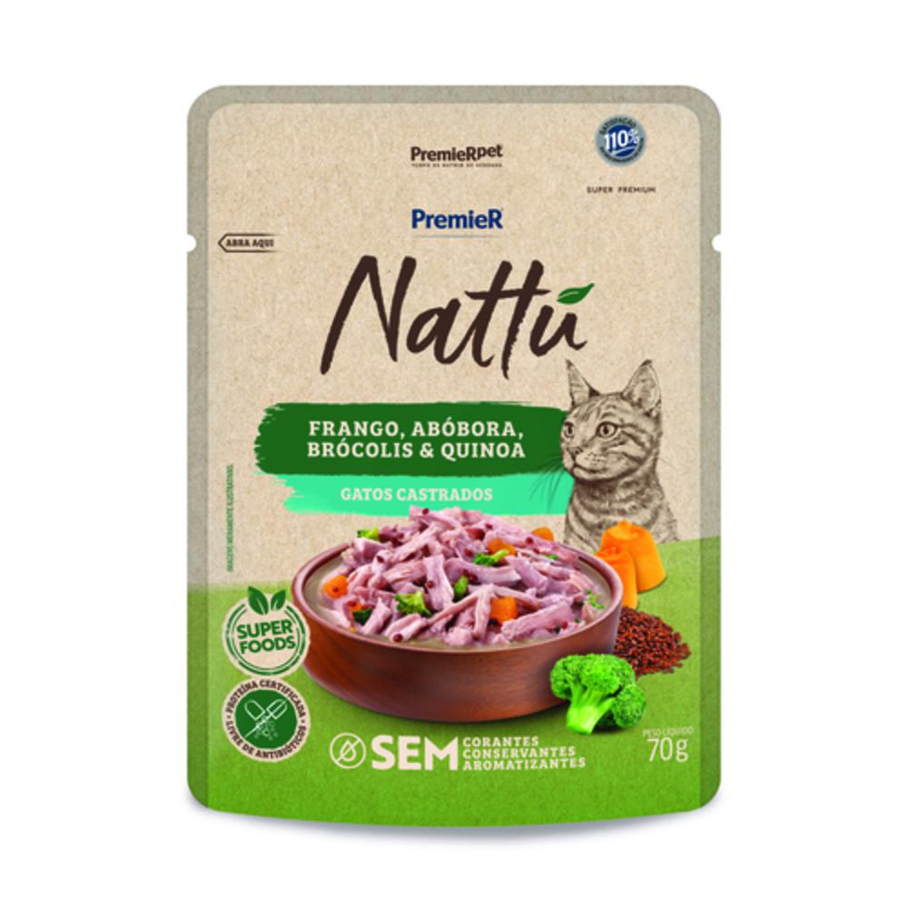 Sache Nattu gato Cast Frango-abobora 70g