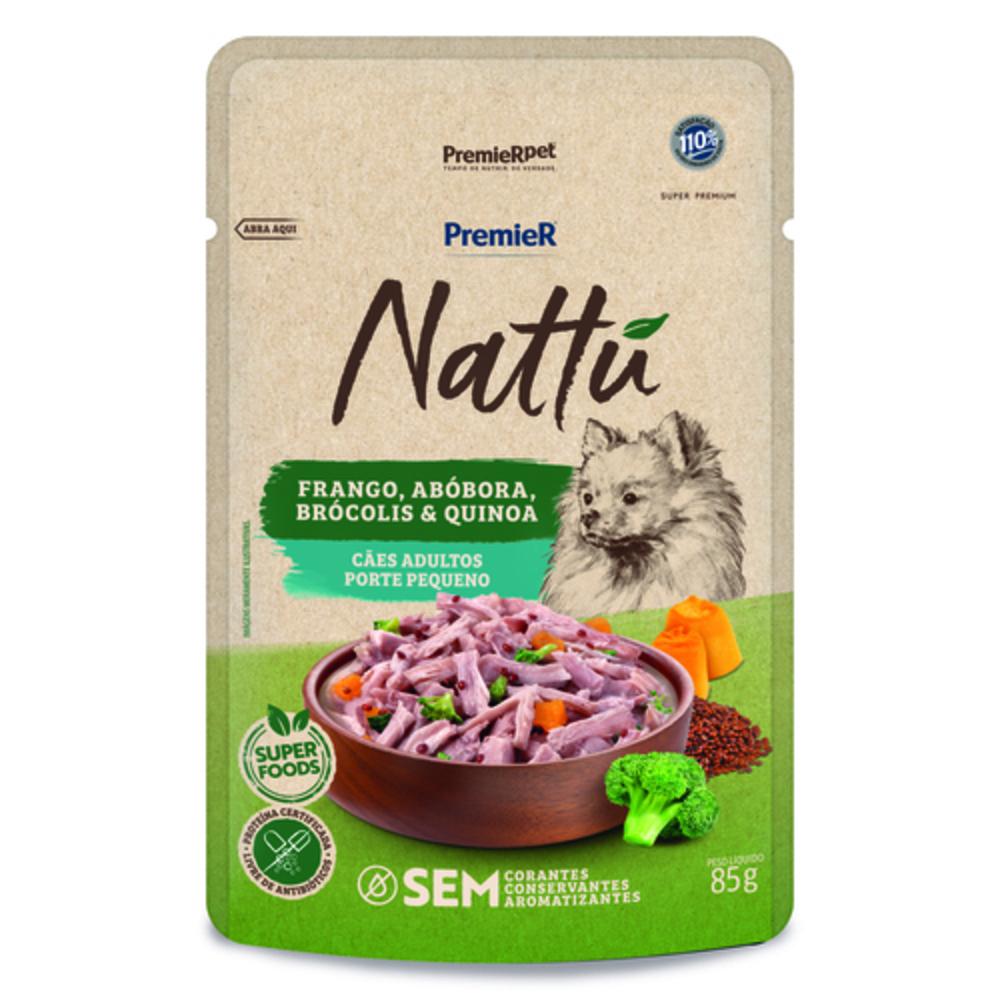 Ração Úmida Premier Nattu Cães Adultos Porte Pequeno Frango e Abóbora