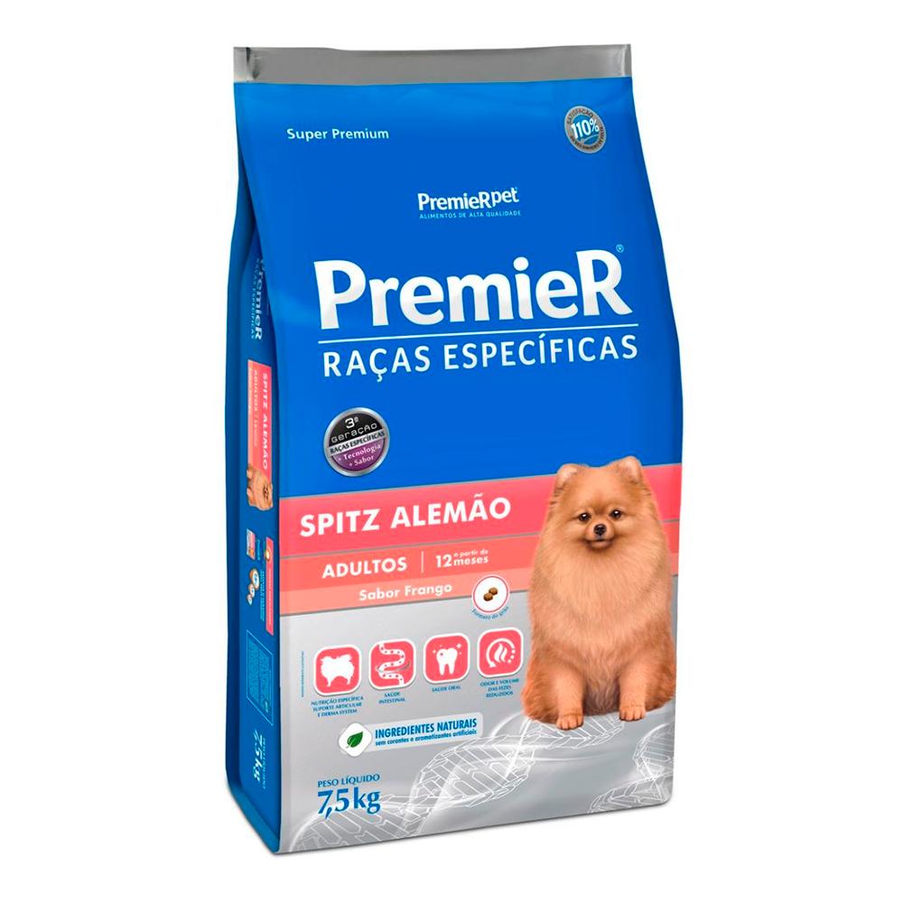 Ração Premier Raças Específicas Spitz Alemão Adulto Frango