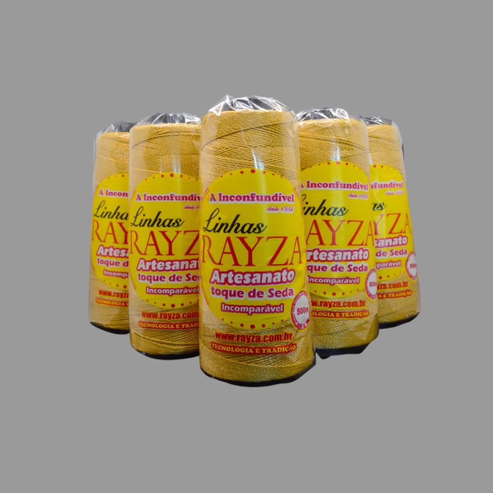 Kit 5 Linhas para crochê RAYZA Artesanato Grossa- Ouro Fino
