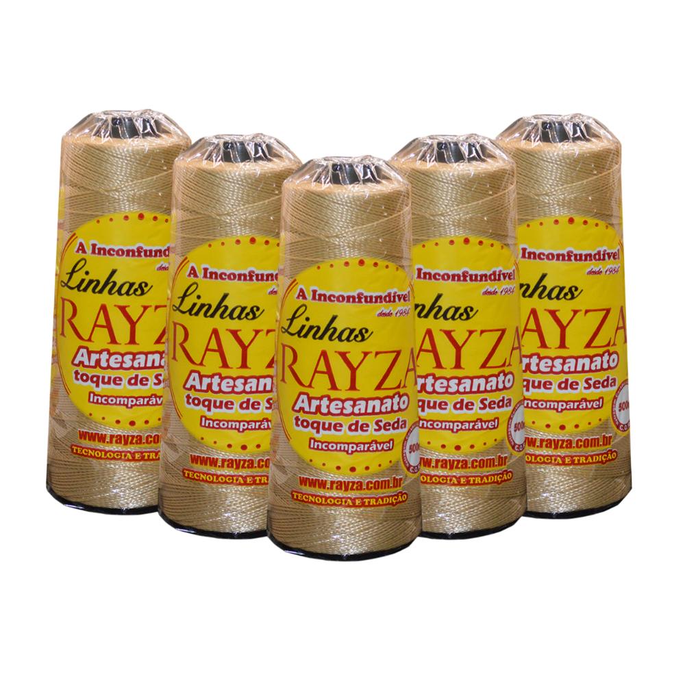 Kit 5 Linhas para crochê RAYZA Artesanato Grossa - Cor 060 - Rafia