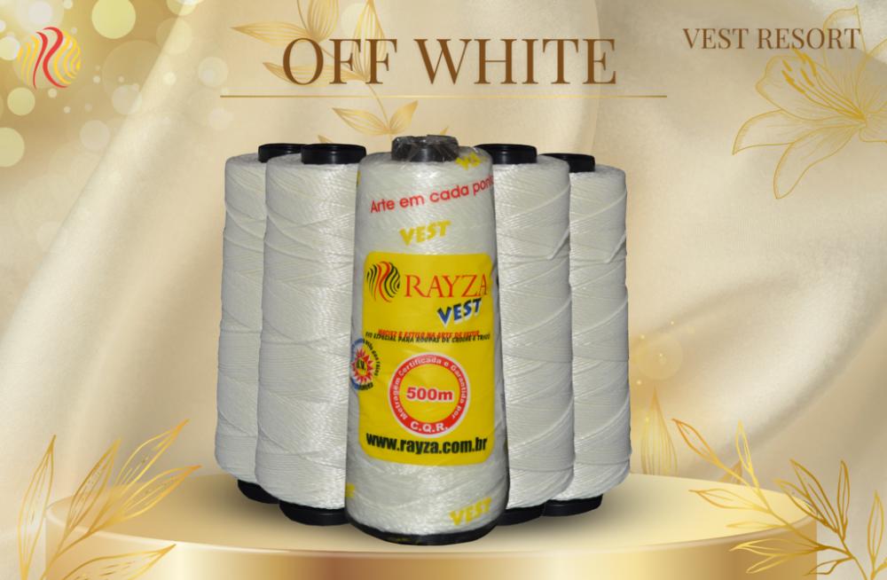 Kit 5 Linha RAYZA Vest Resort Grossa 005-Off White Tex 288