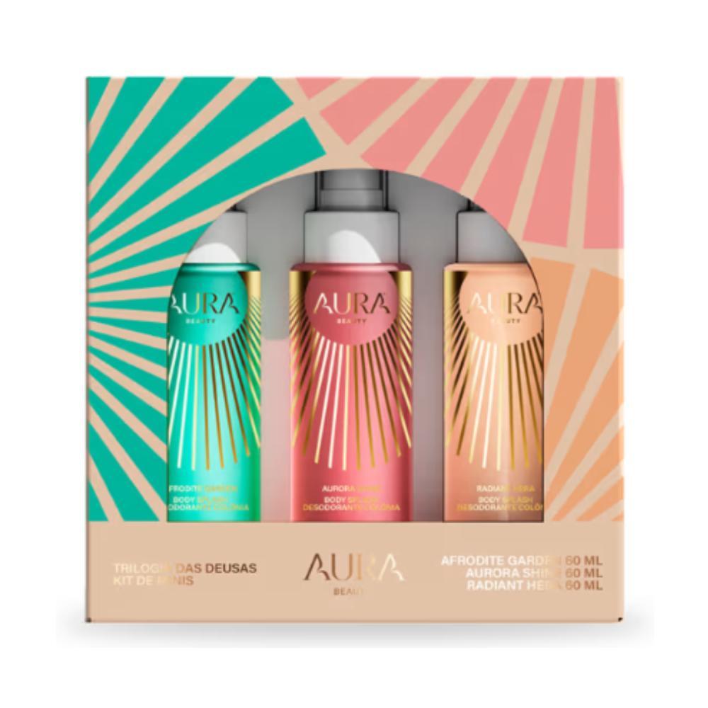 Aura Beauty Kit Mini Trilogia das Deusas - Body Splash 3x60ml