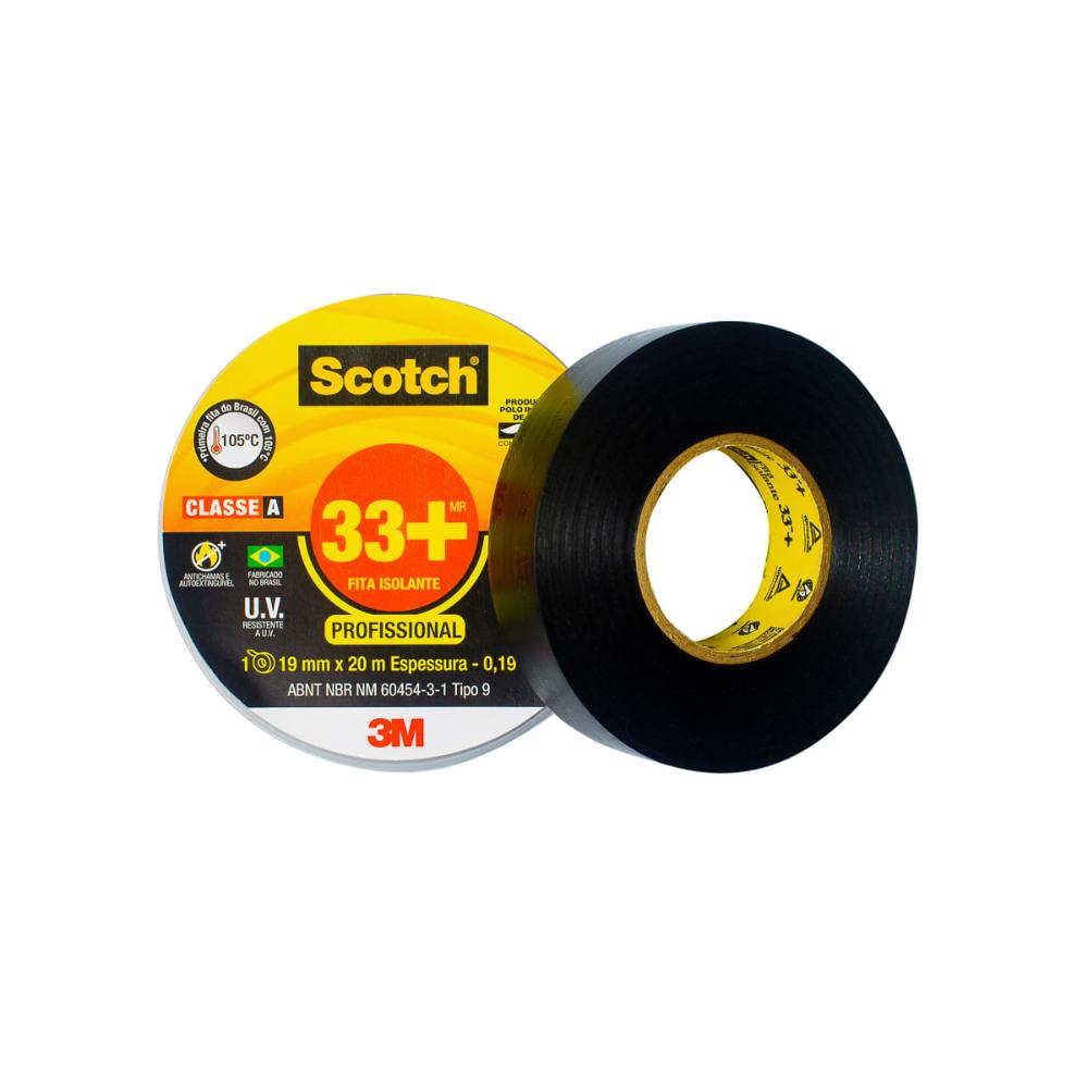 Fita Isolante 33+ Scotch 20 Metros 3M