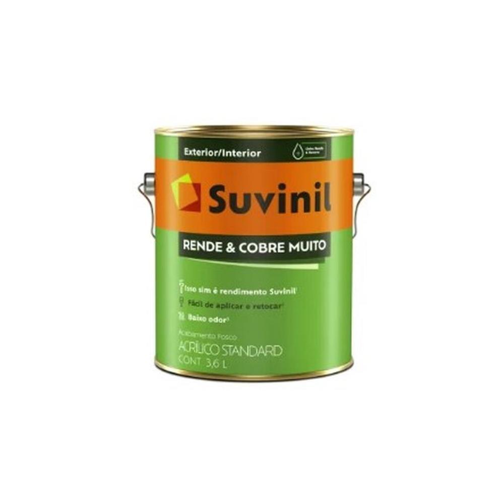 Tinta Rende e Cobre Muito Suvinil Acrílico Fosco Branco 3,6 Litros