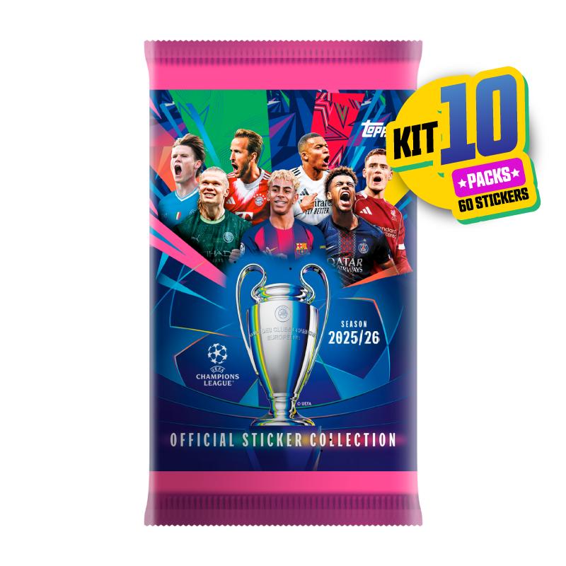UEFA Champions League 2026 Kit 10 Envelopes - 60 Figurinhas