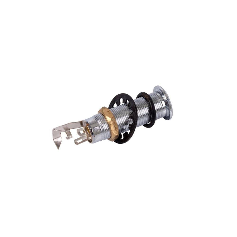 JACK FLUSH STEREO CROMADO DOLPHIN