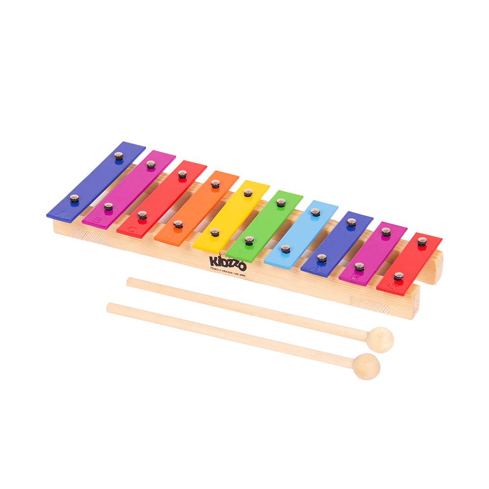 METALOFONE COLORIDO 10 TECLAS KIDZZO
