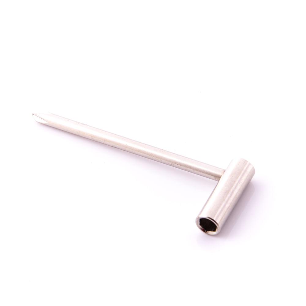 CHAVE REGULAGEM DE TENSOR C/ PONTA PHILIPS CROMADA DOLPHIN