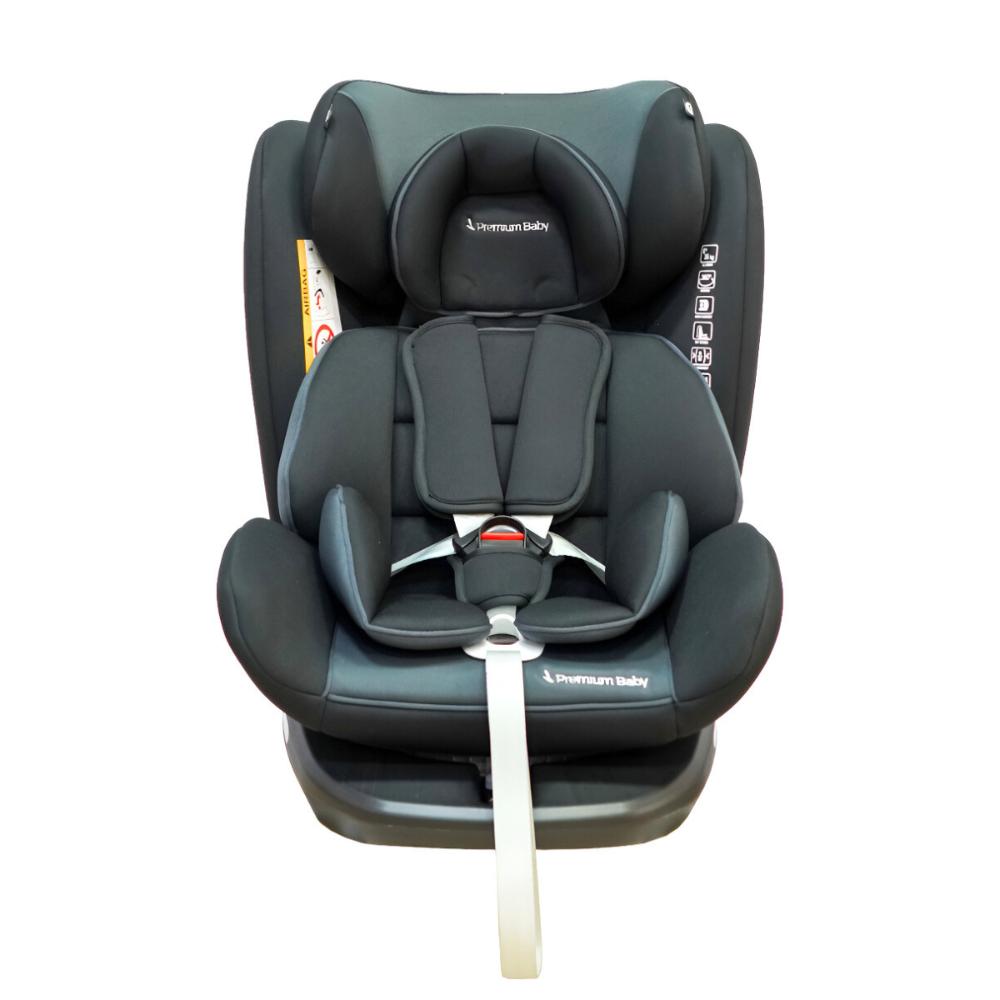 Cadeirinha para Carro Murphy Lux 360º Preta e Cinza - Premium Baby