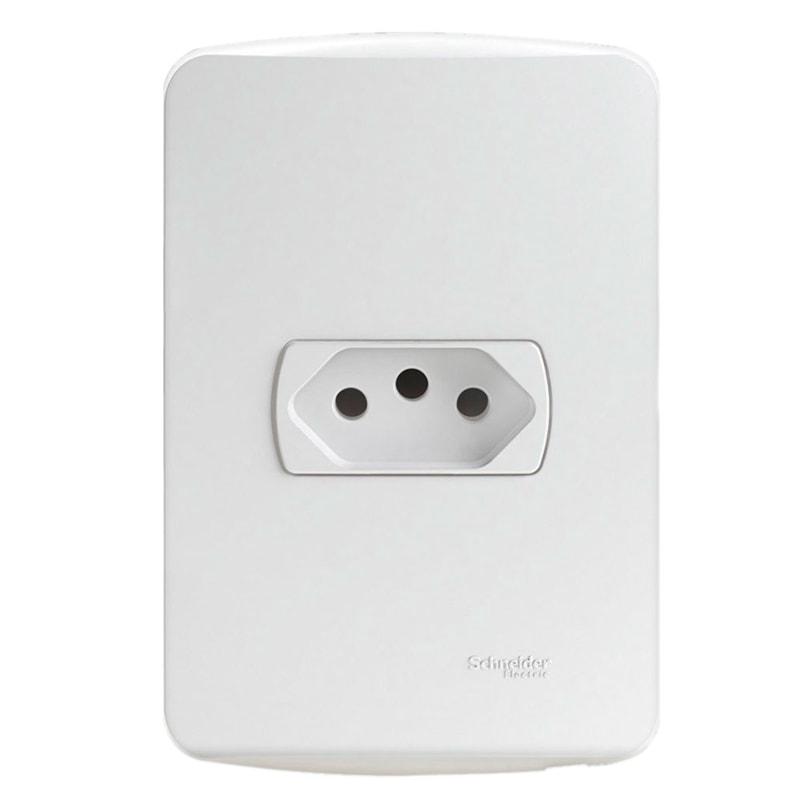 Conjunto Tomada 2p + T 10A 250V Linha Miluz - Schneider