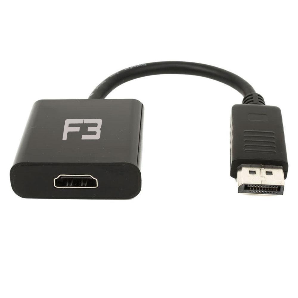 Cabo Adaptador F3 Displayport para HDMI Femea, JC-CB-DMI-620