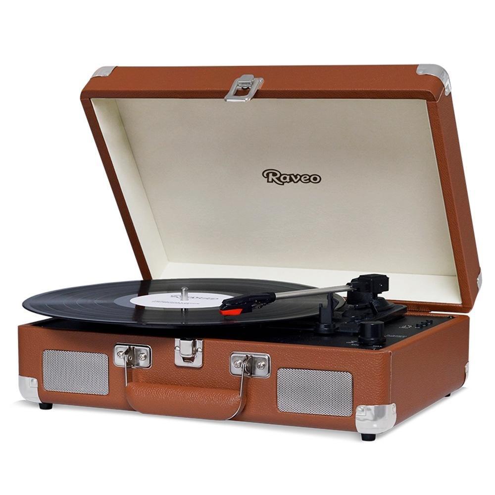 Vitrola Raveo Sonetto Chrome Brown - Toca-Discos, Bluetooth, USB que reproduz e grava