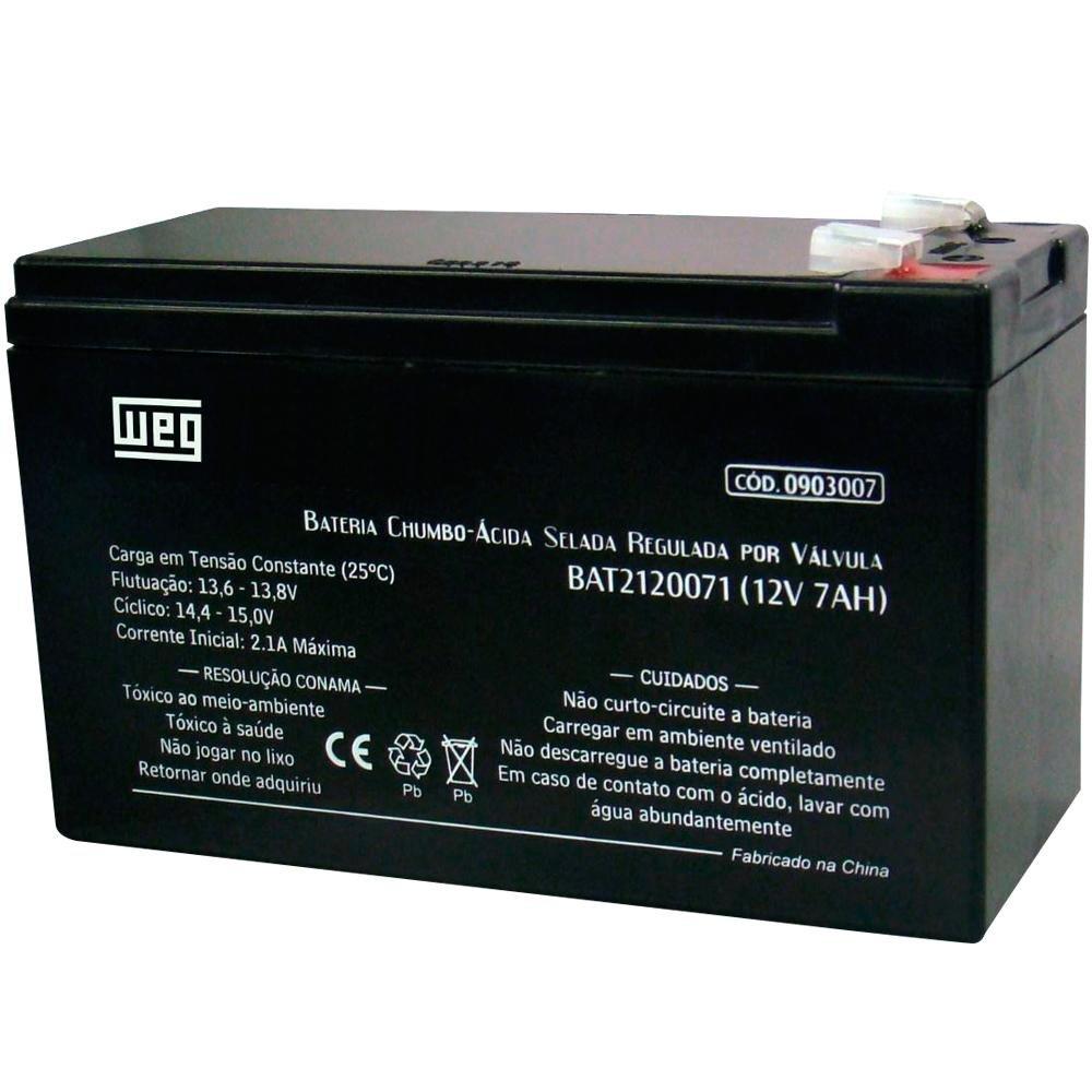 Bateria selada WEG p/ nobreak 12V X 7A BAT2120071E