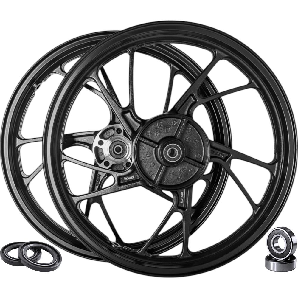 RODA ALUMINIO TITAN 150 2004-13 DISCO - ADAPT. TITAN 160 -PE GALINHA C- ROL+RET PRETA (PAR)