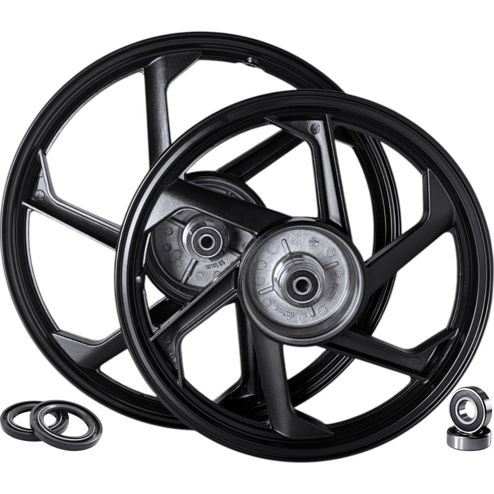 RODA ALUMINIO BIZ 125-BIZ 100 2012 FREIO A TAMBOR 6 PONTAS (PAR)