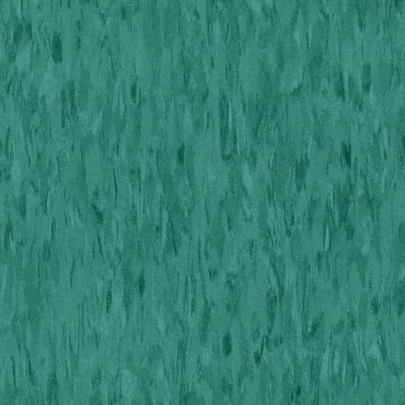 Piso vinílico VCT colado Armstrong Flooring Imperial THRU Emerald 2 mm