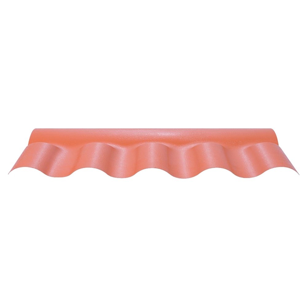 Cumeeira Afort Central Articulada Colonial PVC Cêramica e Terracota 86cm
