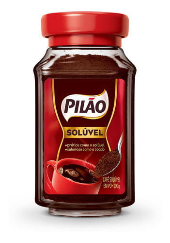 CAFE SOLUVEL PILAO EM VIDRO 100G