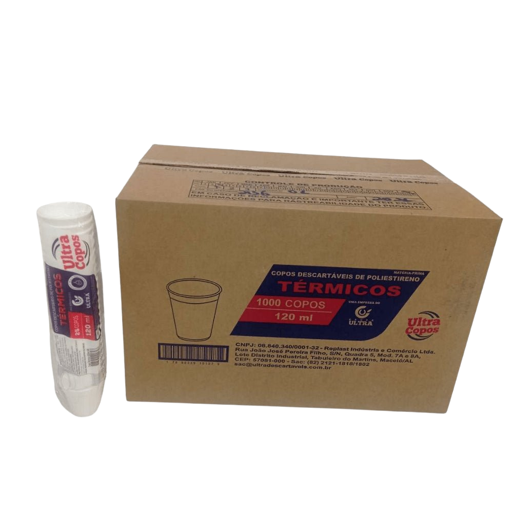 COPO ISOPOR 120ML ULTRA 40X25