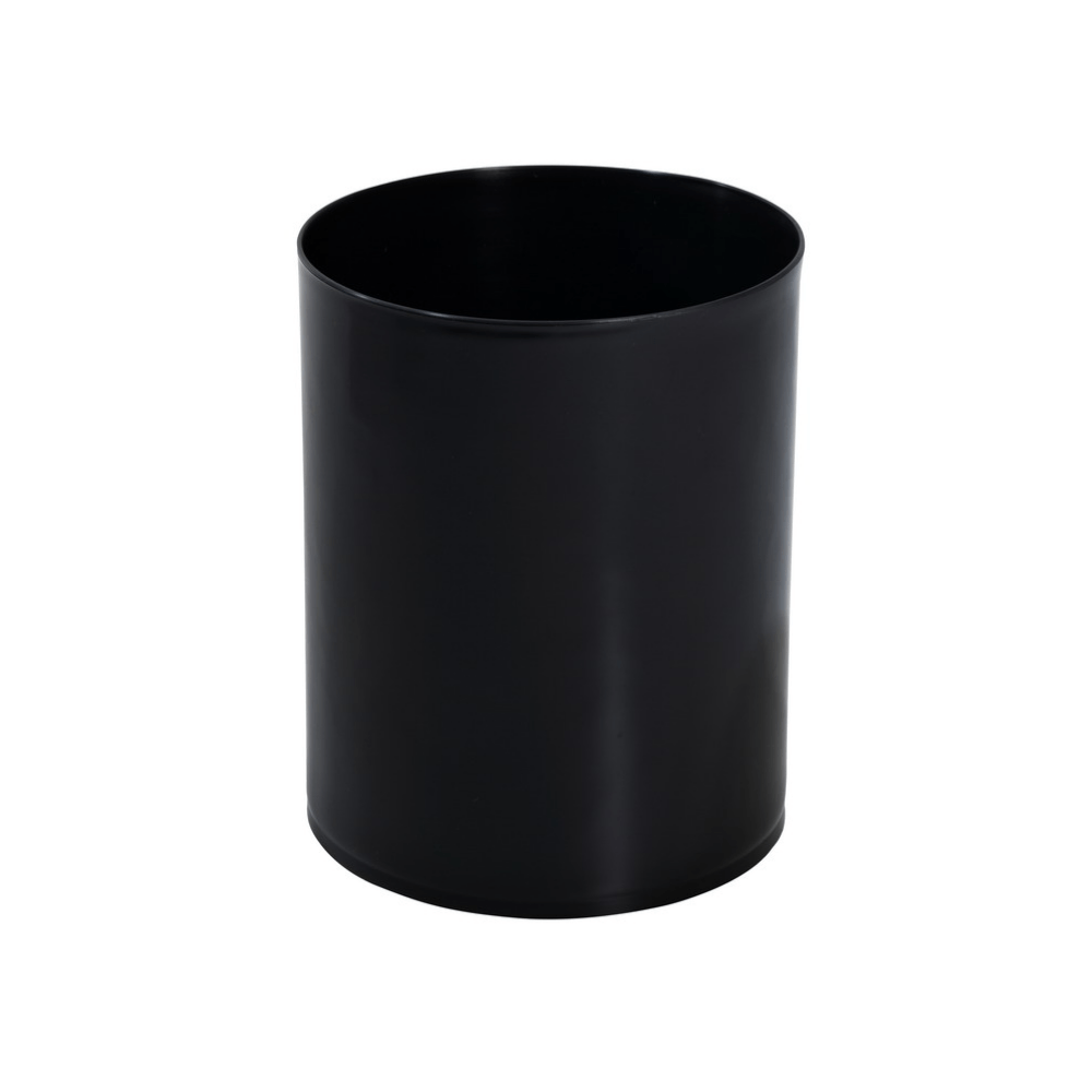 Cesto de lixo plástico preto EB1 12 Litros Jsn