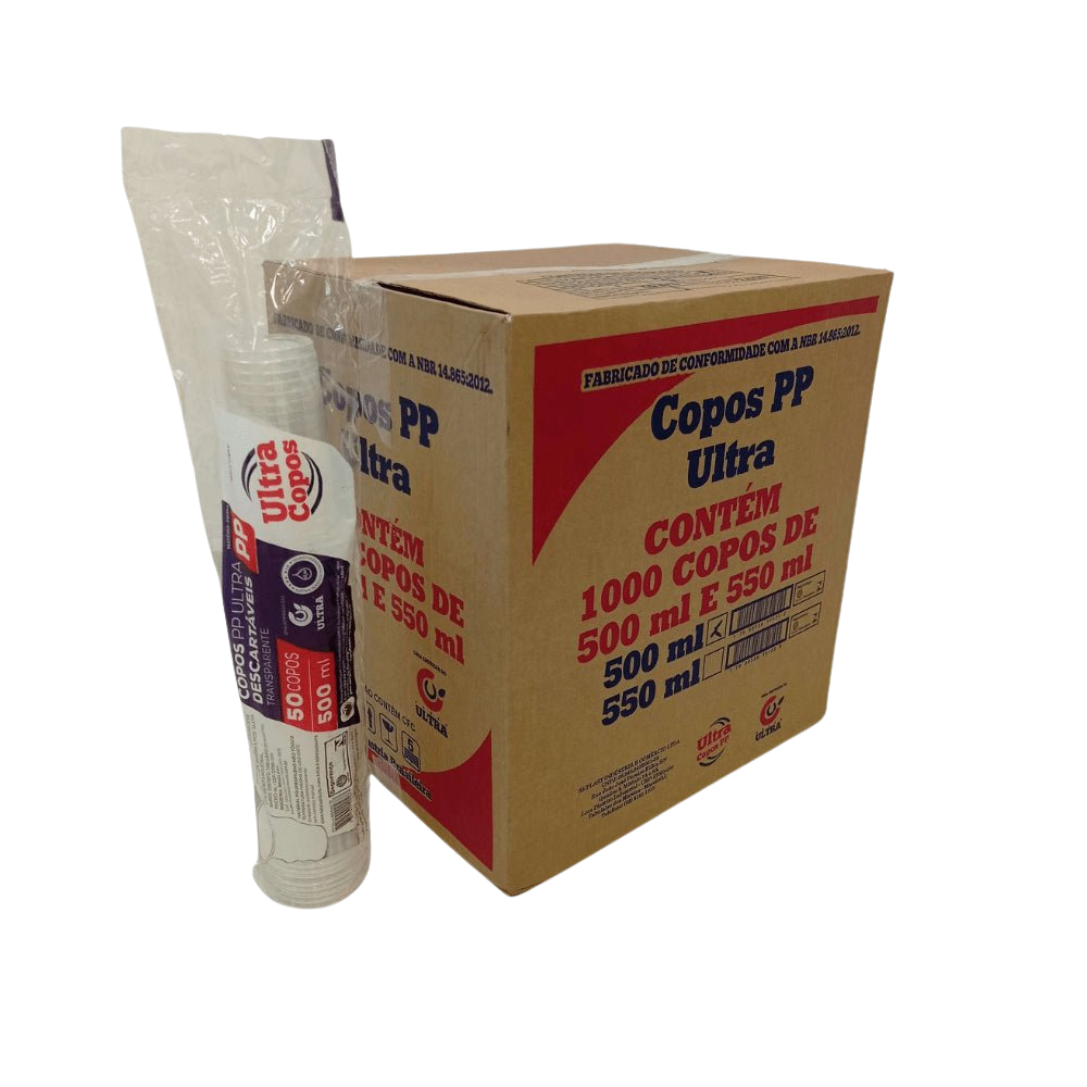 COPO 500ML ULTRA LISO TR PP 20X50