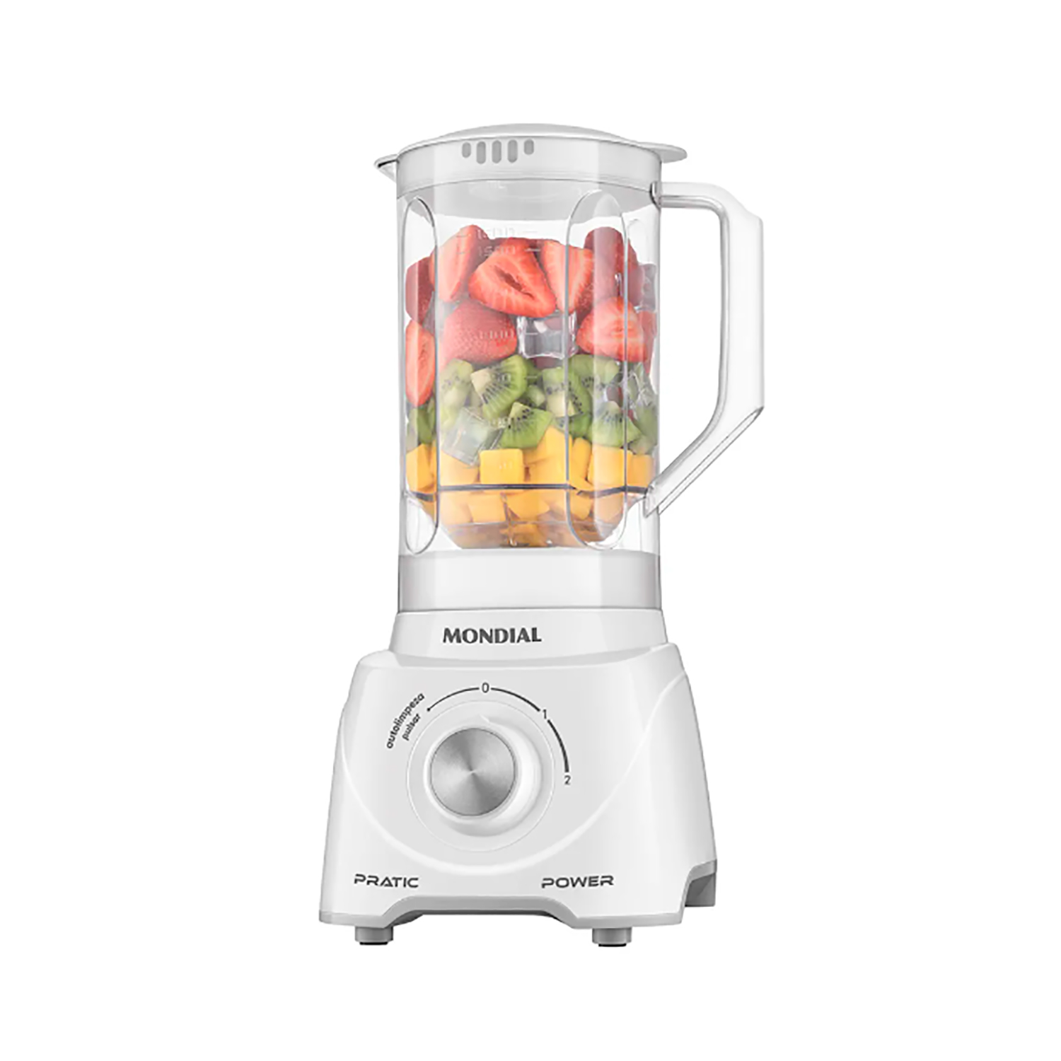 Liquidificador Mondial L-97-W Pratic Power 550W 2,2L 2 Velocidades Branco 110V