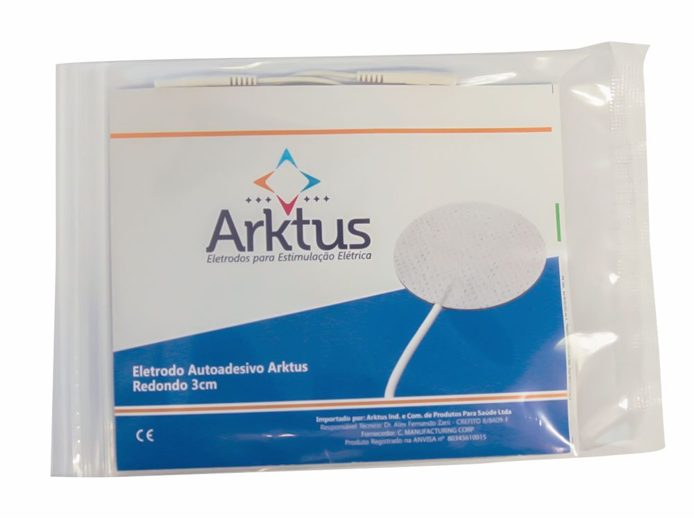 Eletrodo Autoadesivo 3cm – Redondo – 4 Unidades – Arktus