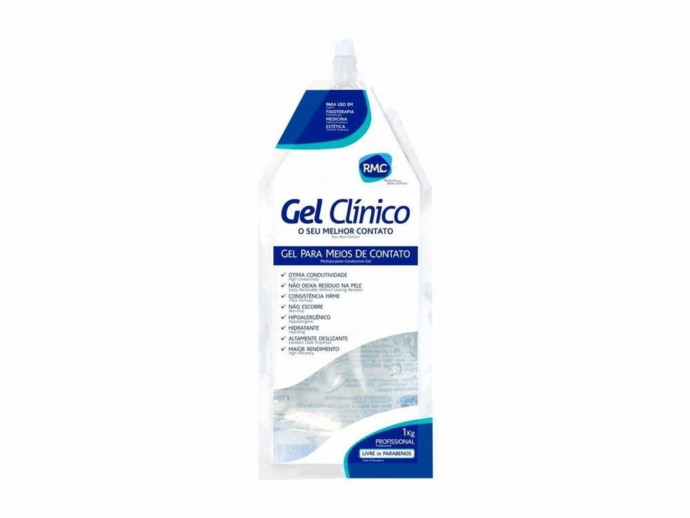 Gel Clinico 1KG Contato Condutor Ultrassom Incolor RMC