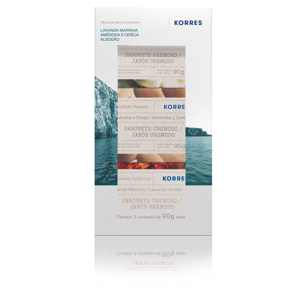 Kit Sabonete em Barra Cremoso Korres 90g