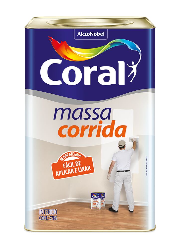 Massa Corrida Branco 25kg Coral