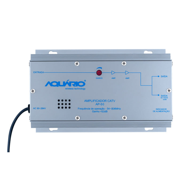Amplificador de Potência CATV AP-5 50dB 54-806MHz Sinal TV