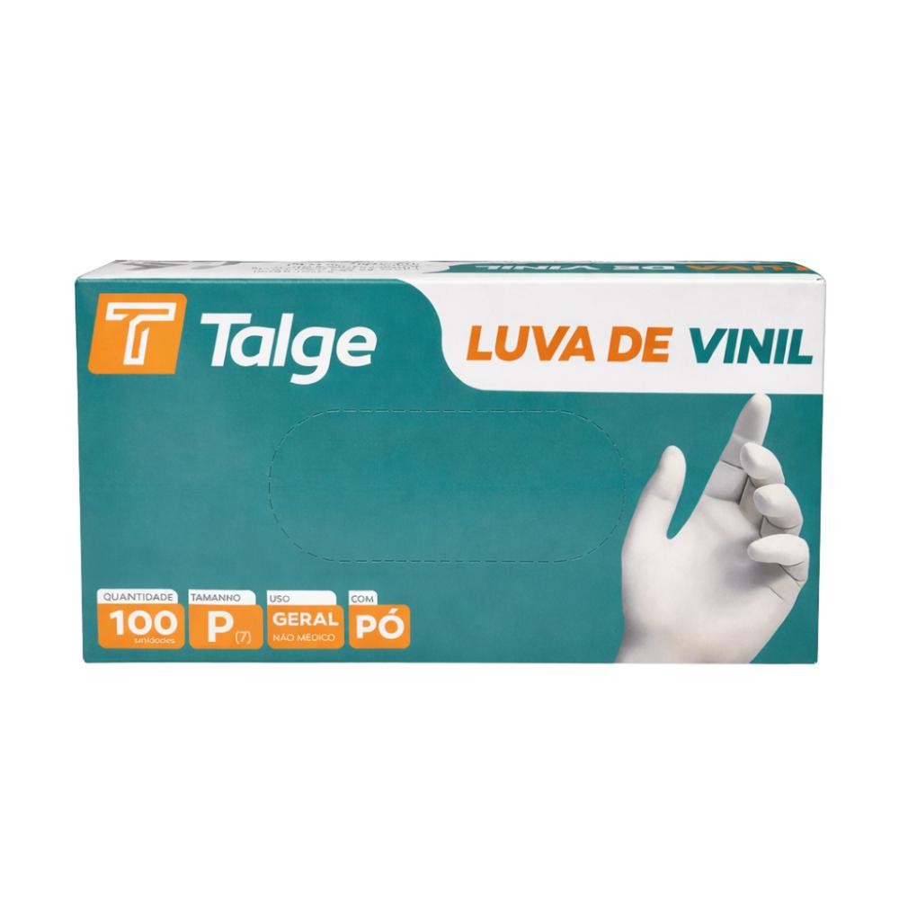 Luvas De Vinil Com Po Talge Cx Com 100