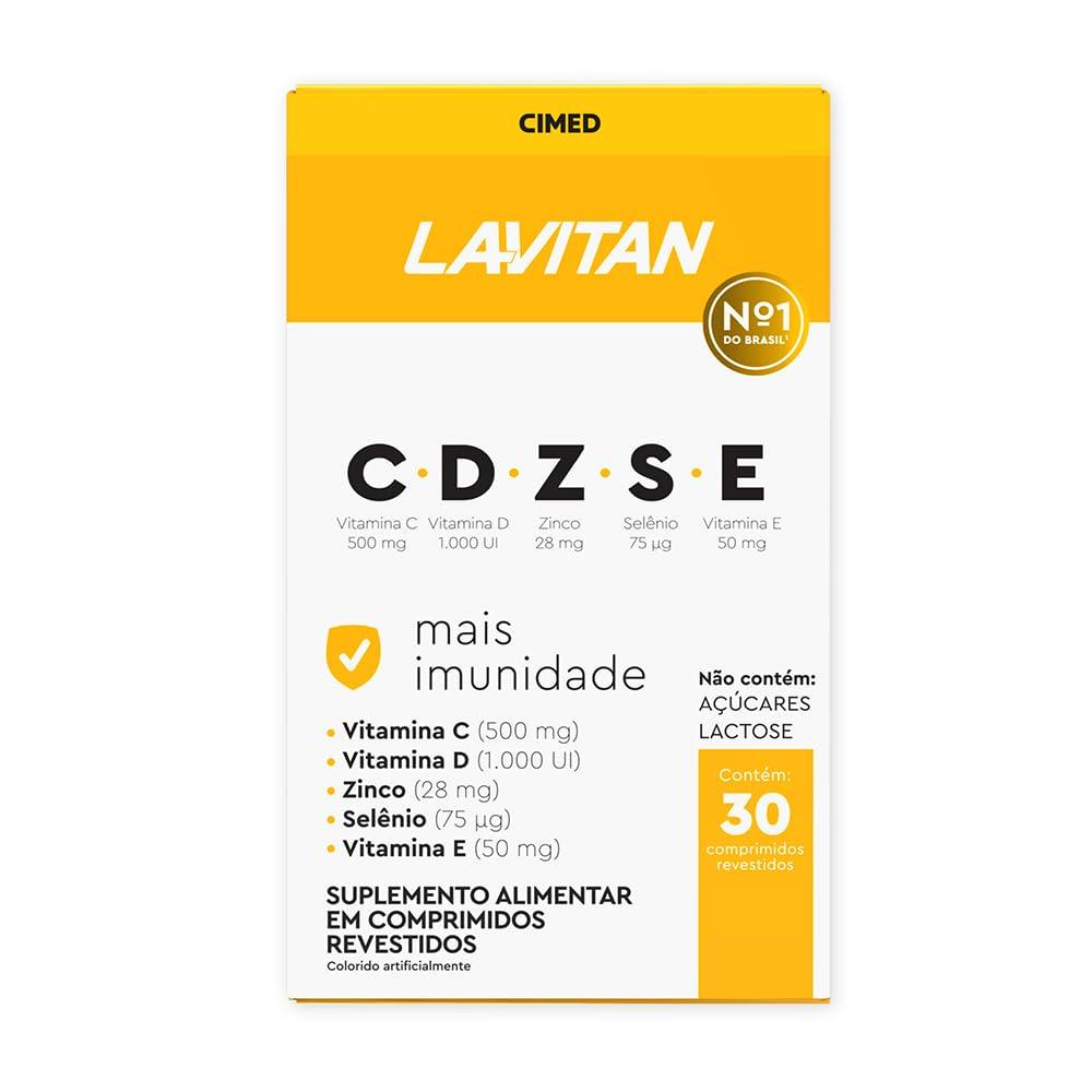 Suplemento Alimentar Lavitan CDZSE Mais Imunidade 30 Comprimidos Revestidos